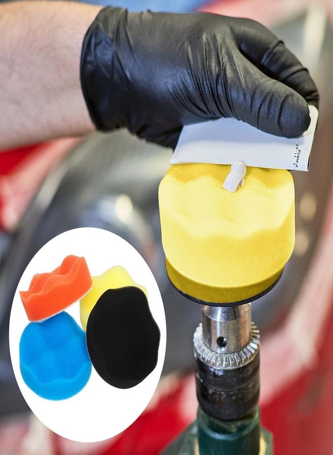 BIRDLINE 11 Pcs Car Foam Polishing Pads Kit, 3 Inch Buffing Pad & Polishing Pads, Drill Buffer Auto Car Polisher Attachment Buffing Kit for Car Polishing, Waxing, Sealing Glaze Multicolor. - Image 2